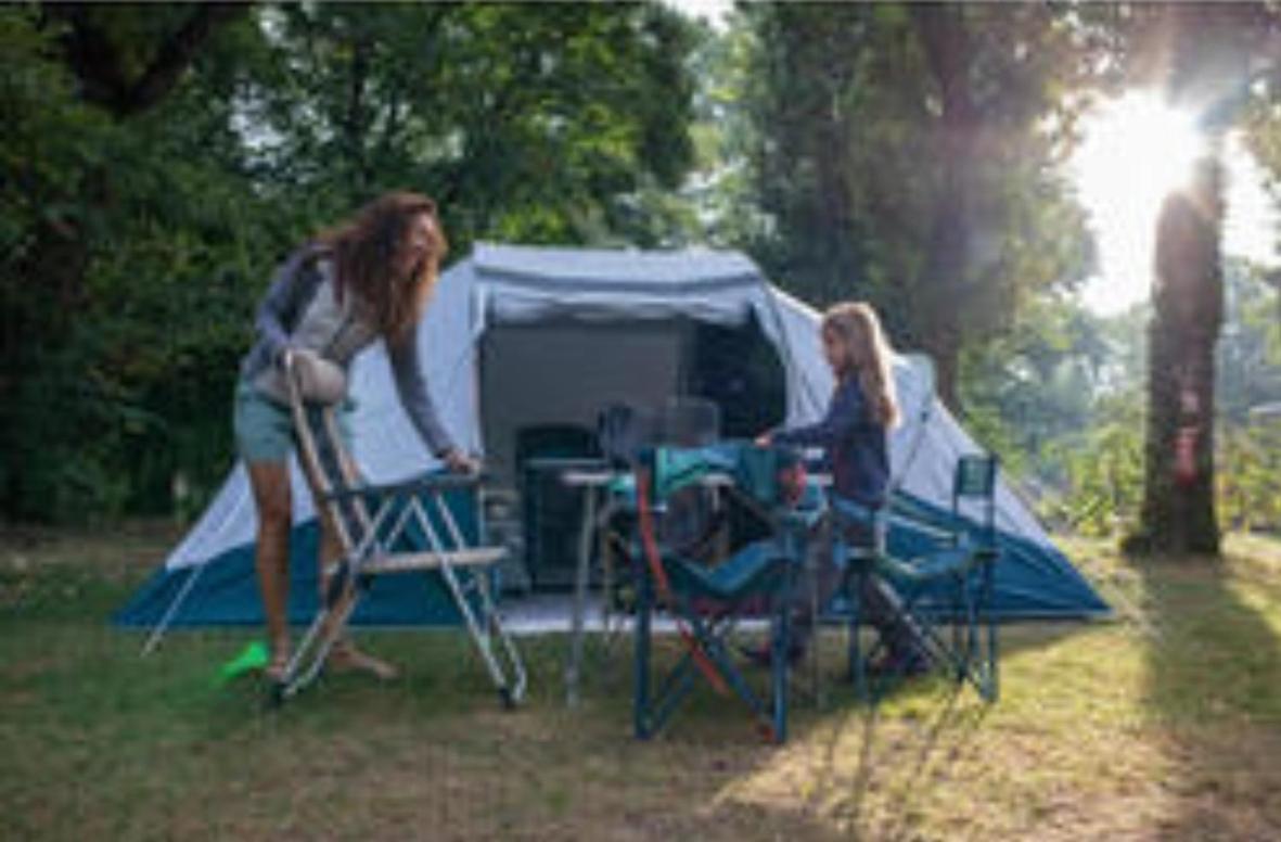Les Hortensias Grande Tente Familiale Deux Chambres Et Sejour Vue Mer Sur Camping Nature 普莱斯坦-莱格雷沃 外观 照片