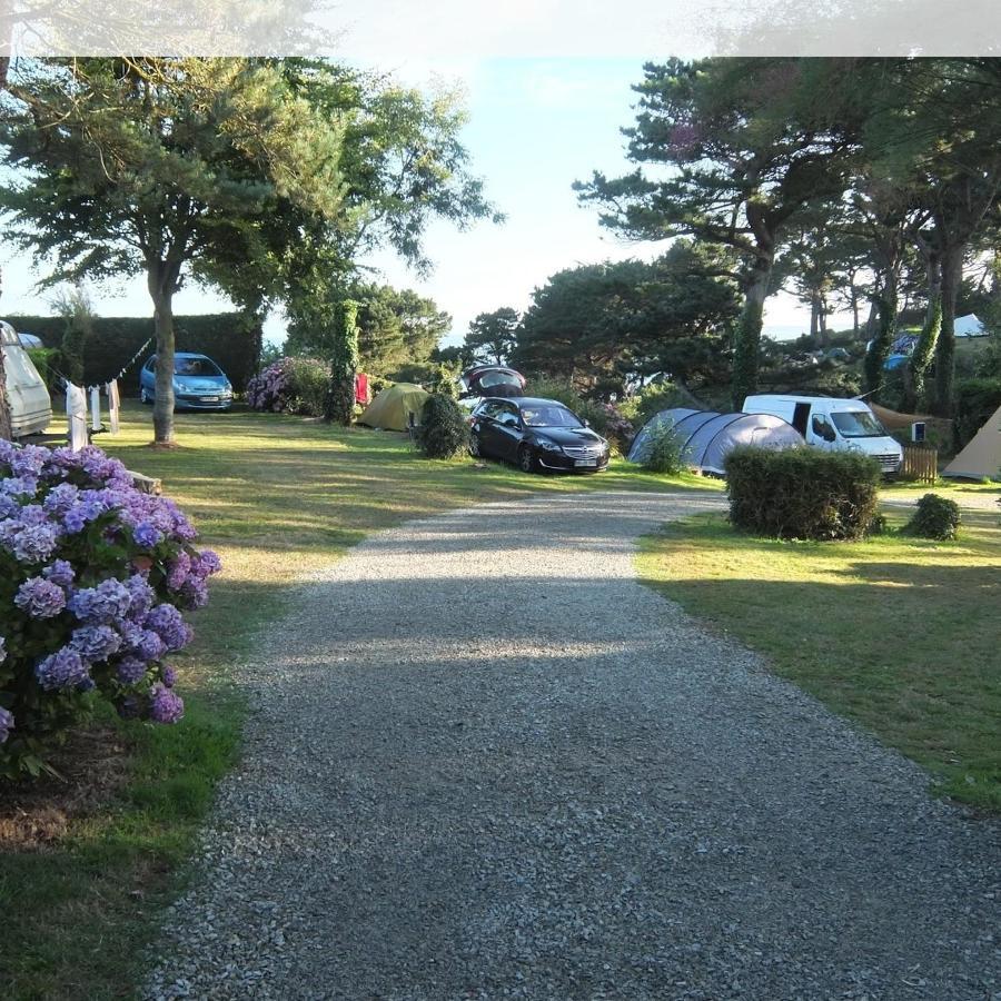 Les Hortensias Grande Tente Familiale Deux Chambres Et Sejour Vue Mer Sur Camping Nature 普莱斯坦-莱格雷沃 外观 照片