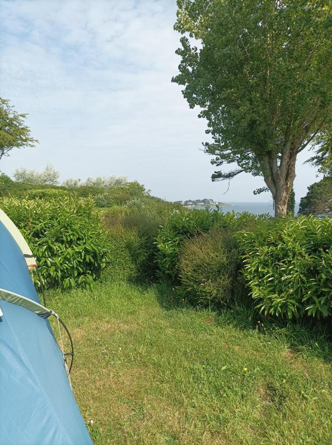 Les Hortensias Grande Tente Familiale Deux Chambres Et Sejour Vue Mer Sur Camping Nature 普莱斯坦-莱格雷沃 外观 照片